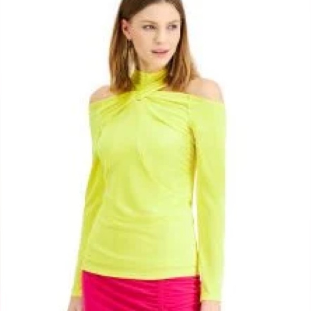 INC Twisted Off-Shoulder Top